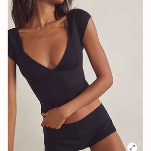 FP DUO CORSET CAMI IN BLACK - SIZE S